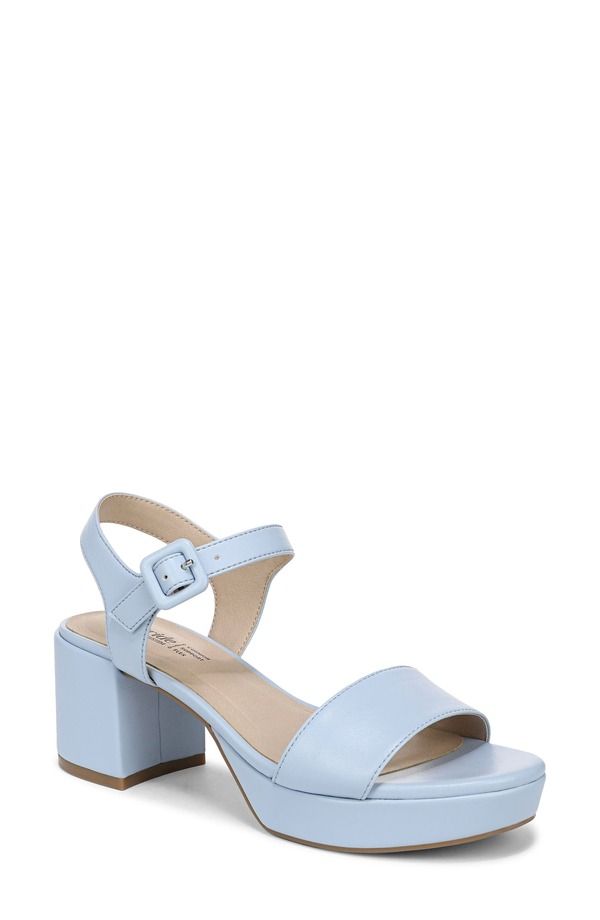 ライフストライド レディース シューズ ヒール プラットフォーム サンダル LifeStride Rhythmn Platform Sandal Ice Blue ブルー 15,961円