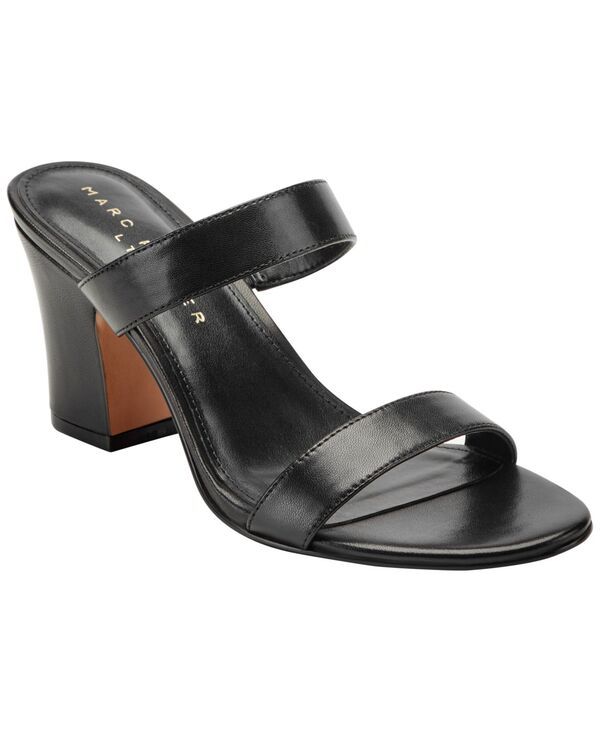 【送料無料】 マーク・フィッシャー レディース スリッポン・ローファー シューズ Womens Jessey Leather SlipOn Block Heel Dress Sandals Black