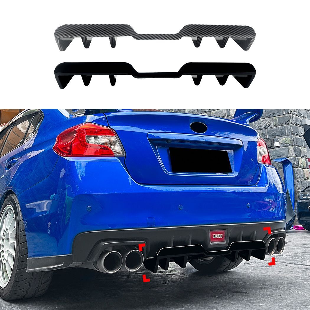 スバル Subaru WRX STI VA 2015～2021年式対応 リアリップスポイラーパネル ABS ピアノブラック カーボン調 外装アクセント