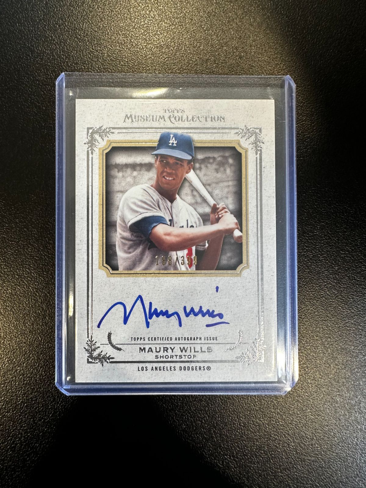 Maury Wills Topps Museum Collection Auto /399 直筆サイン ドジャース 188/399