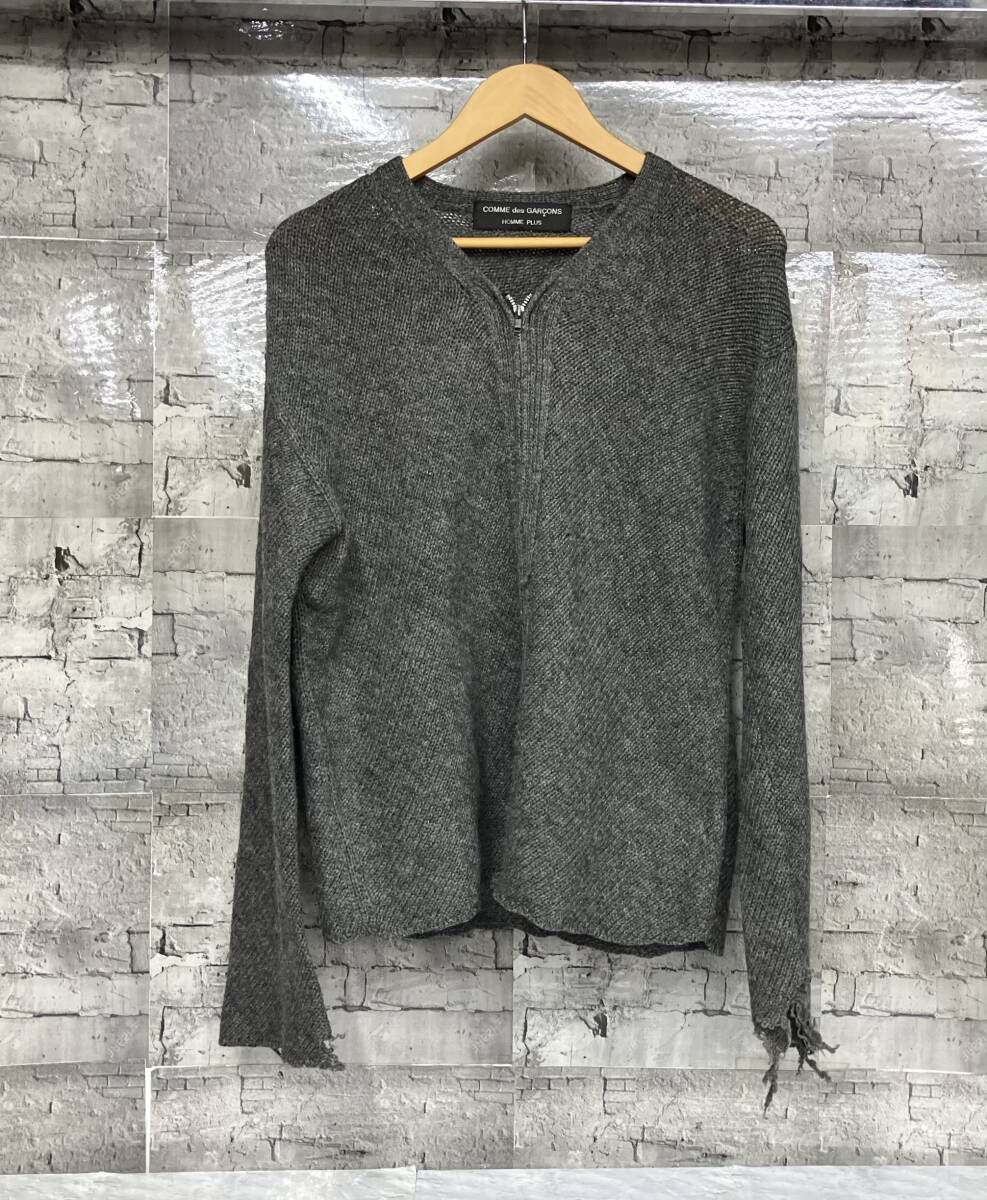 COMME des GARÇONS HOMME PLUS 90s シップカーディガン バイアス期 カーディガン グレー