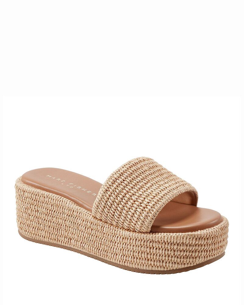 マーク・フィッシャー レディース シューズ サンダル プラットフォーム Marc Fisher LTD Womens Daylin Platform Sandals Medium Brown ブラウン