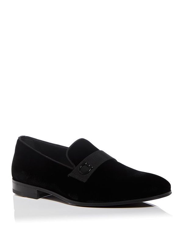 フェラガモ メンズ シューズ スリッポン・ローファー ローファー Ferragamo Mens Smoking Slipper Loafers Nero