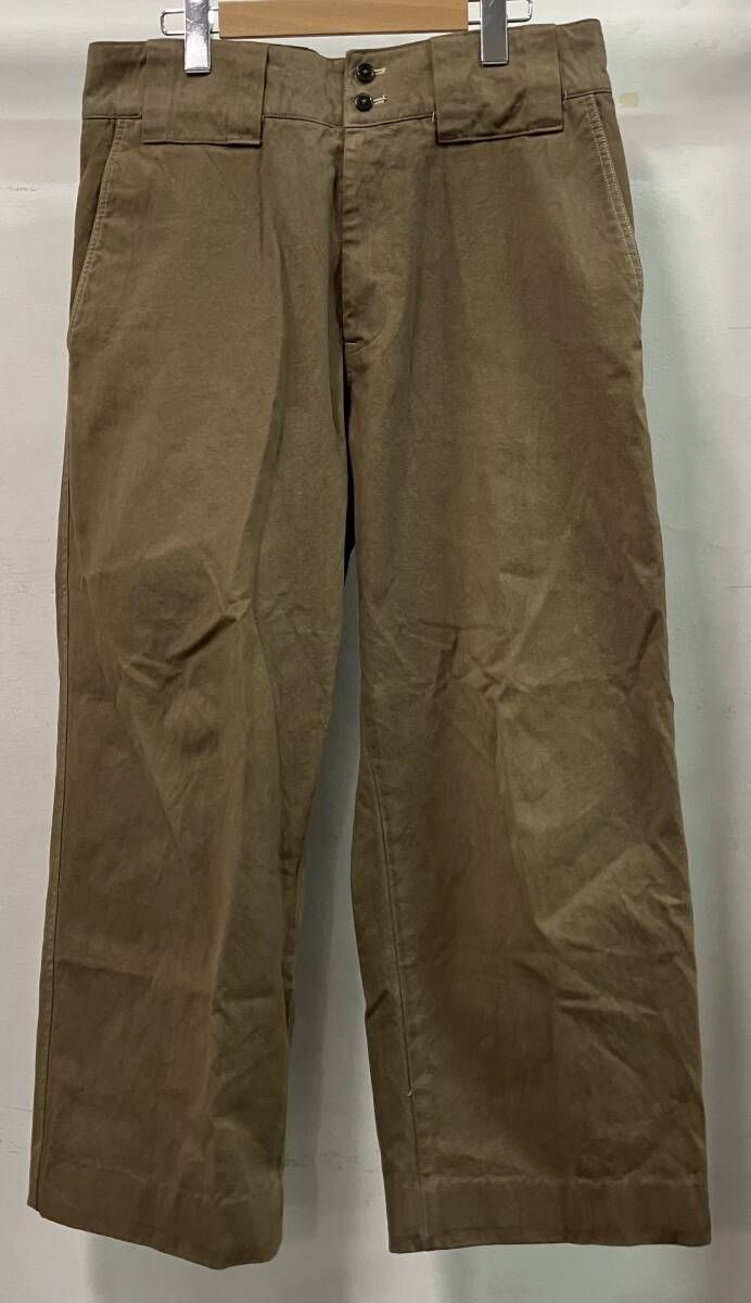 Y's for men ワイズフォーメン 綿パン 97AW MI-P44-003 トラウザー ミリタリールック ブラウン サイズ3 日本製