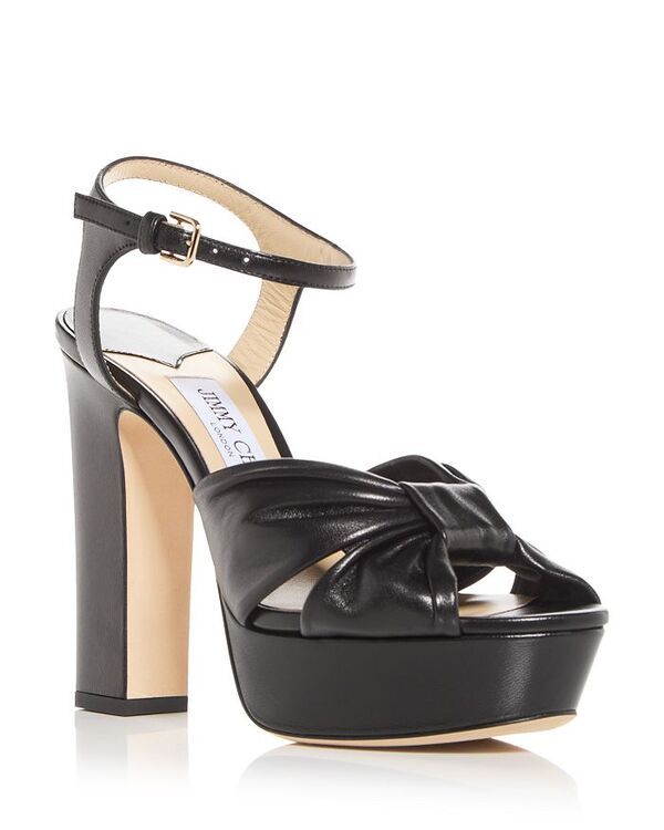 ジミーチュー レディース シューズ サンダル プラットフォーム ヒール Jimmy Choo Womens Heloise 120 Snake Embossed High Block Heel Pla