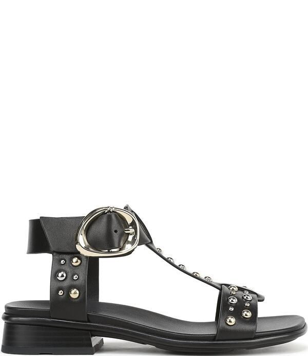 ナチュライザー レディース シューズ サンダル アンクル レザー Naturalizer Brandy Studded Leather Big Buckle Hardware TStrap Ankle