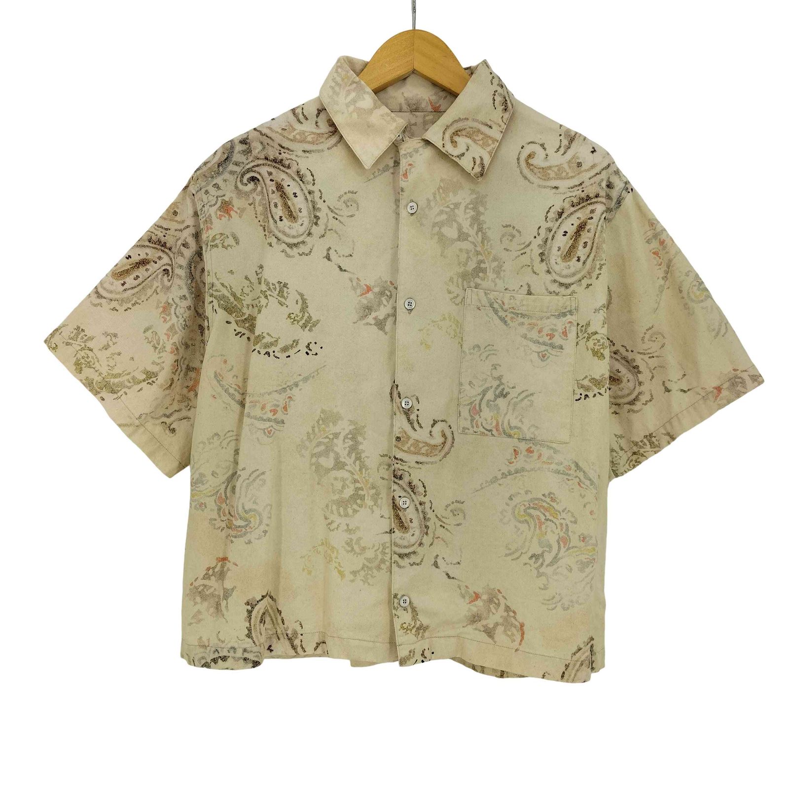 ユーズドフルギ USED古着 1989 STUDIO PAISLEY SHIRT ペイズリープリントシャツ メンズ L