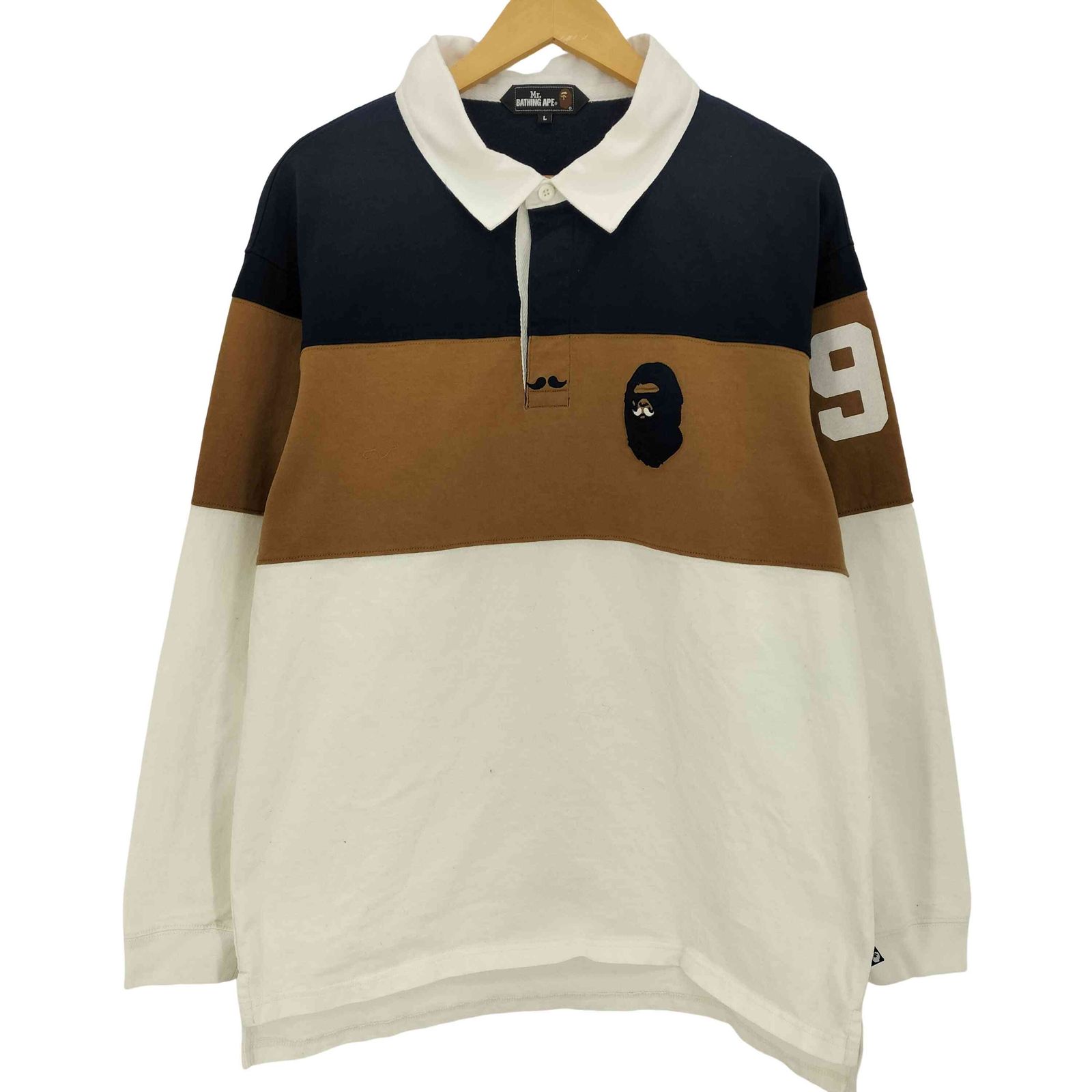 ミスターベイシングエイプ Mr. BATHING APE 25aw LS RUGBY POLO ＃2