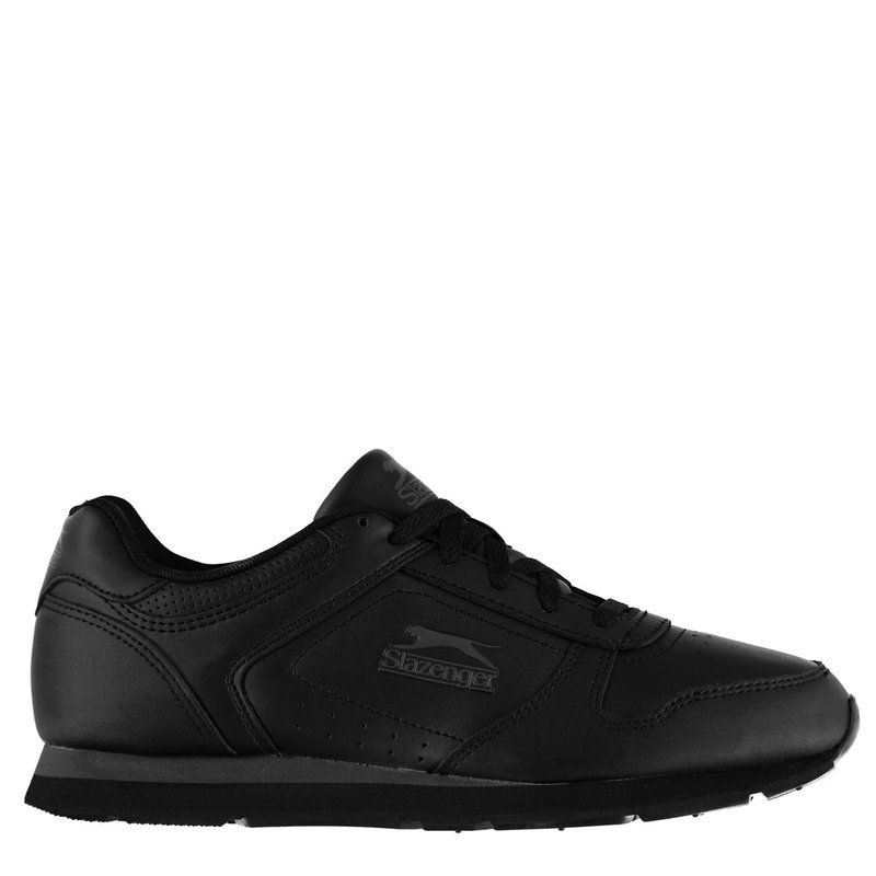 スラセンジャー メンズ シューズ スニーカー Slazenger Classic Mens Trainers BlackCharcoal ブラック