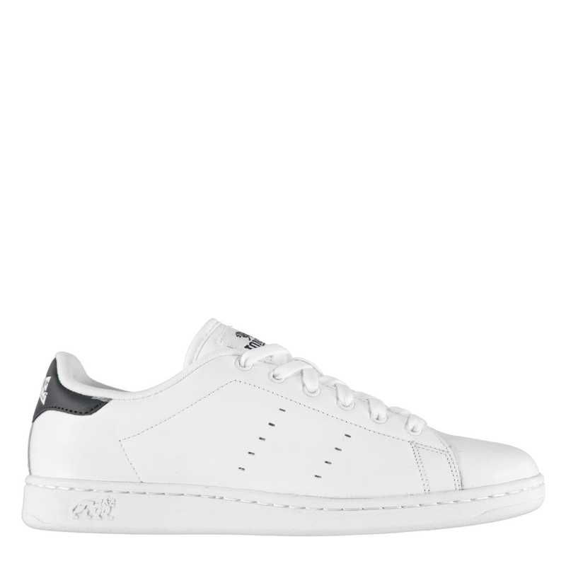 ロンズデール メンズ シューズ スニーカー レザー Lonsdale Leyton Leather Mens Trainers WhiteNavy ホワイト