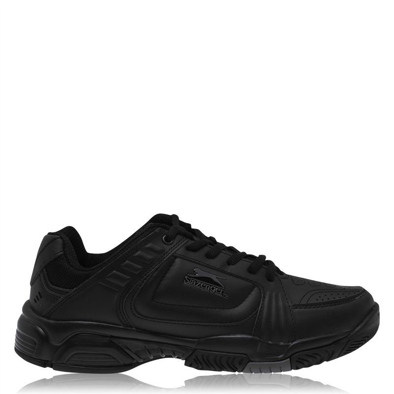 スラセンジャー メンズ シューズ スニーカー Slazenger Mens Tennis Shoes BlackBlack ブラック