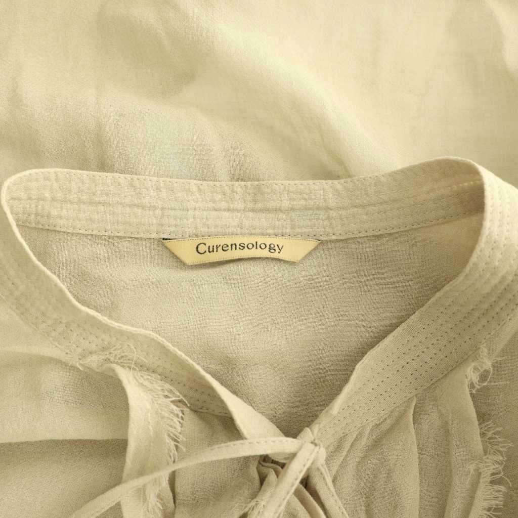 カレンソロジー Curensology 25AW ウールミックスボイルフリルブラウス