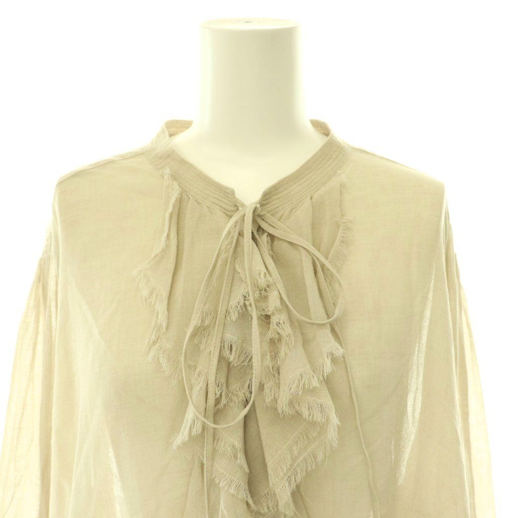 カレンソロジー Curensology 25AW ウールミックスボイルフリルブラウス
