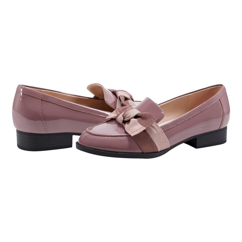 バンドリーノ レディース シューズ スリッポン・ローファー Bandolino Lindio Dark Mauve PatentBlush ブラッシュ