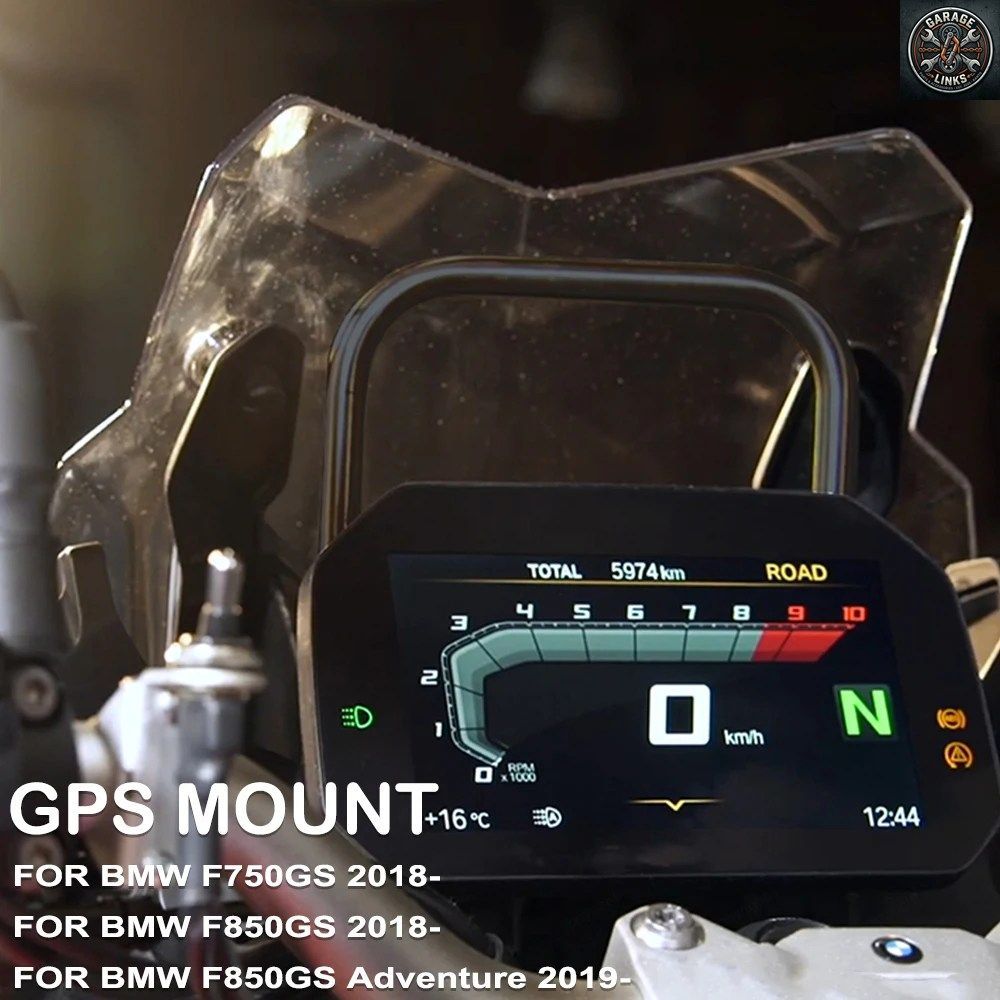F850GS ADV 2019- オートバイ用ウインドシールドスタンドホルダー、携帯電話、GPSナビゲーション、ナンバープレートブラケット BMW F750GS