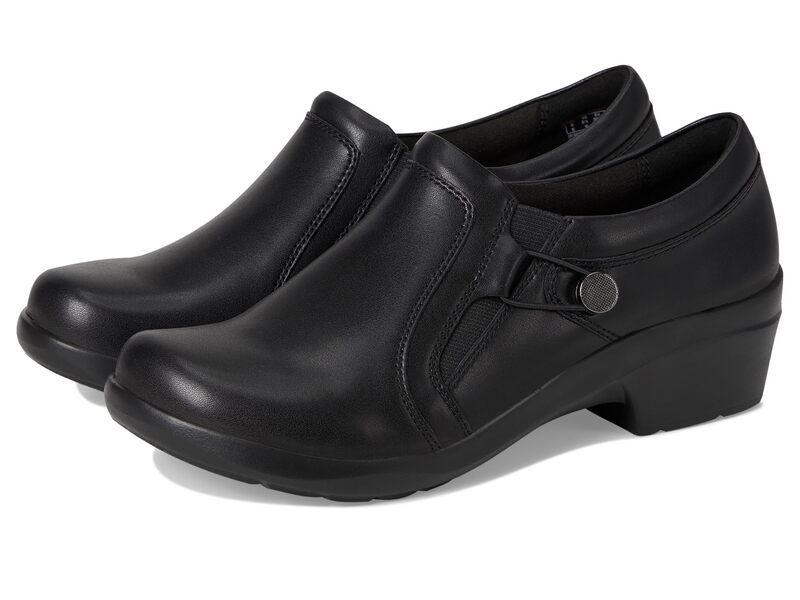 クラークス レディース シューズ オックスフォード Clarks Angie Holly Black Leather ブラック