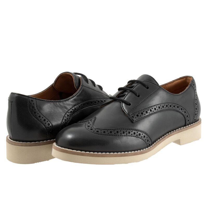 ソフトウォーク レディース シューズ オックスフォード SoftWalk Willet Black ブラック