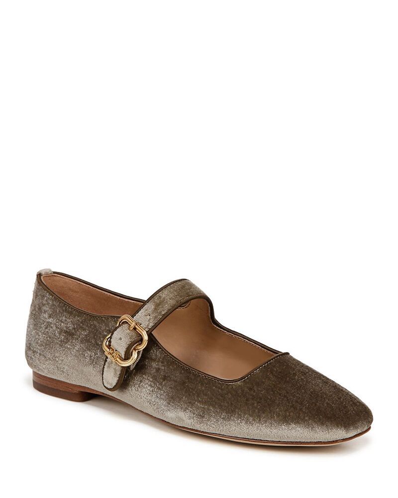 サムエデルマン レディース シューズ パンプス Sam Edelman Womens Michaela Buckled Flats Dark Silver シルバー