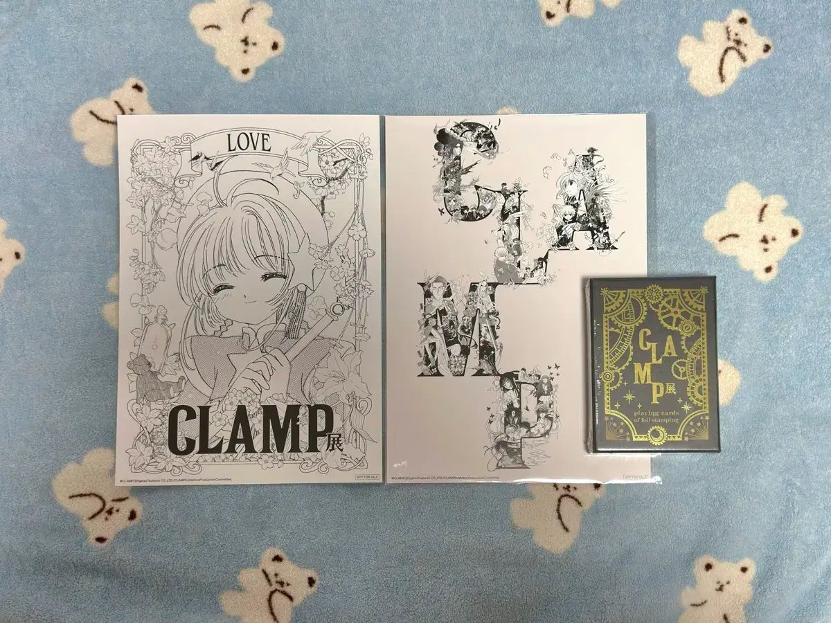 クラムプレ伝 2022 特典 さくら ポスター & 金箔 トランプ カード