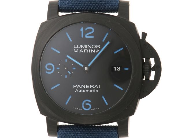 PANERAI パネライ ルミノール マリーナ カーボテック PAM01661 腕時計 カーボン/ナイロン ブラック文字盤 自動巻き 2020年海外正規品【中古】472