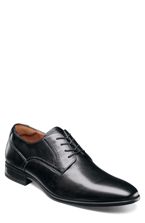 フローシャイム メンズ シューズ ダービー Florsheim Zaffiro Plain Toe Derby Black ブラック