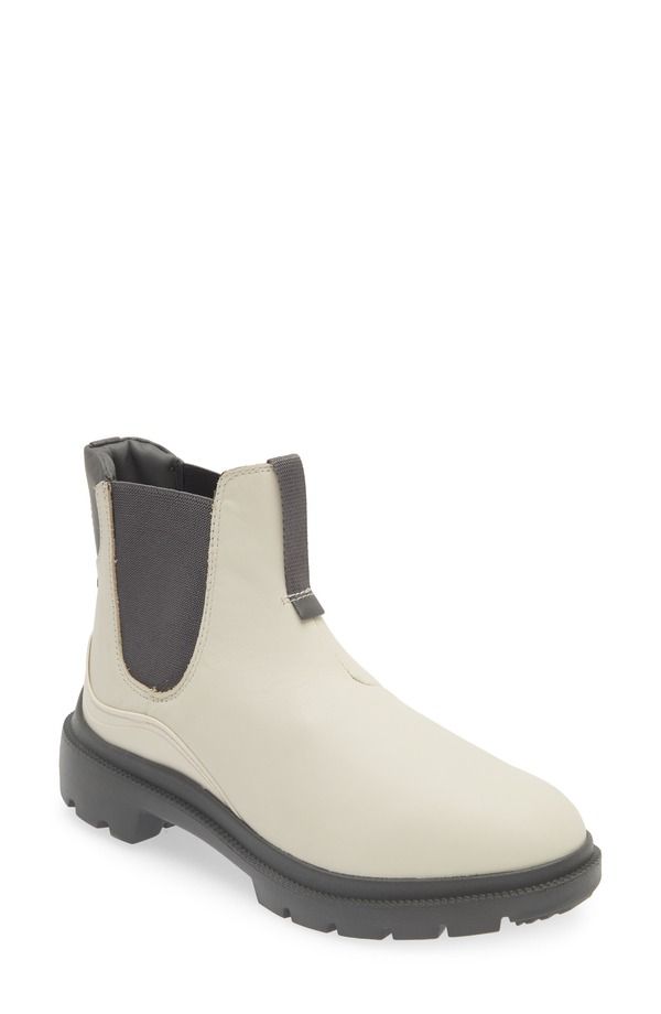 オルカイ レディース シューズ ブーツ・レインブーツ チェルシー レザー OluKai Hehi Waterproof Chelsea Leather Lug Boot White Sand Stee