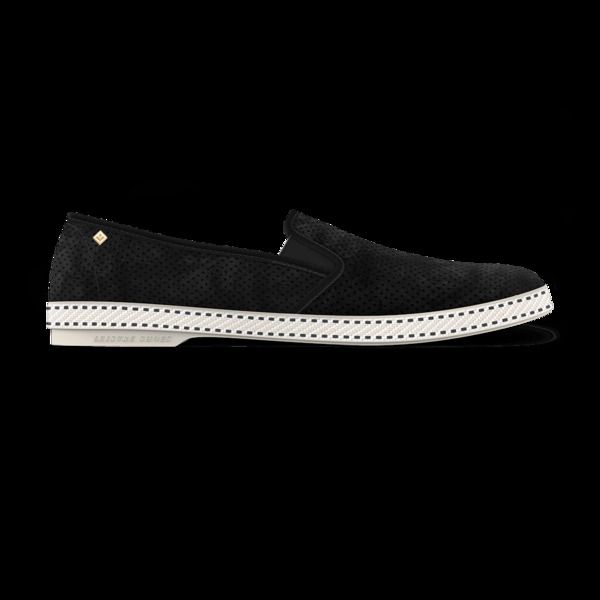 リビエラ レディース シューズ スリッポン・ローファー スエード Rivierasuede SlipOn Loafer Black ブラック