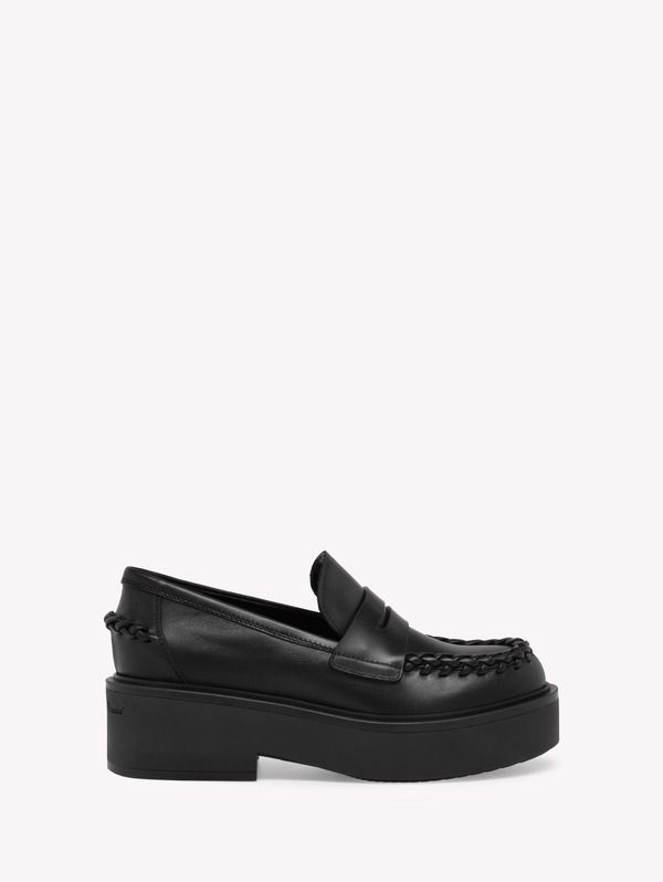 ジャンヴィト ロッシ レディース シューズ スリッポン・ローファー Gianvito Rossi Yuna Loafer Mocassin Black Calf Leather ブラック