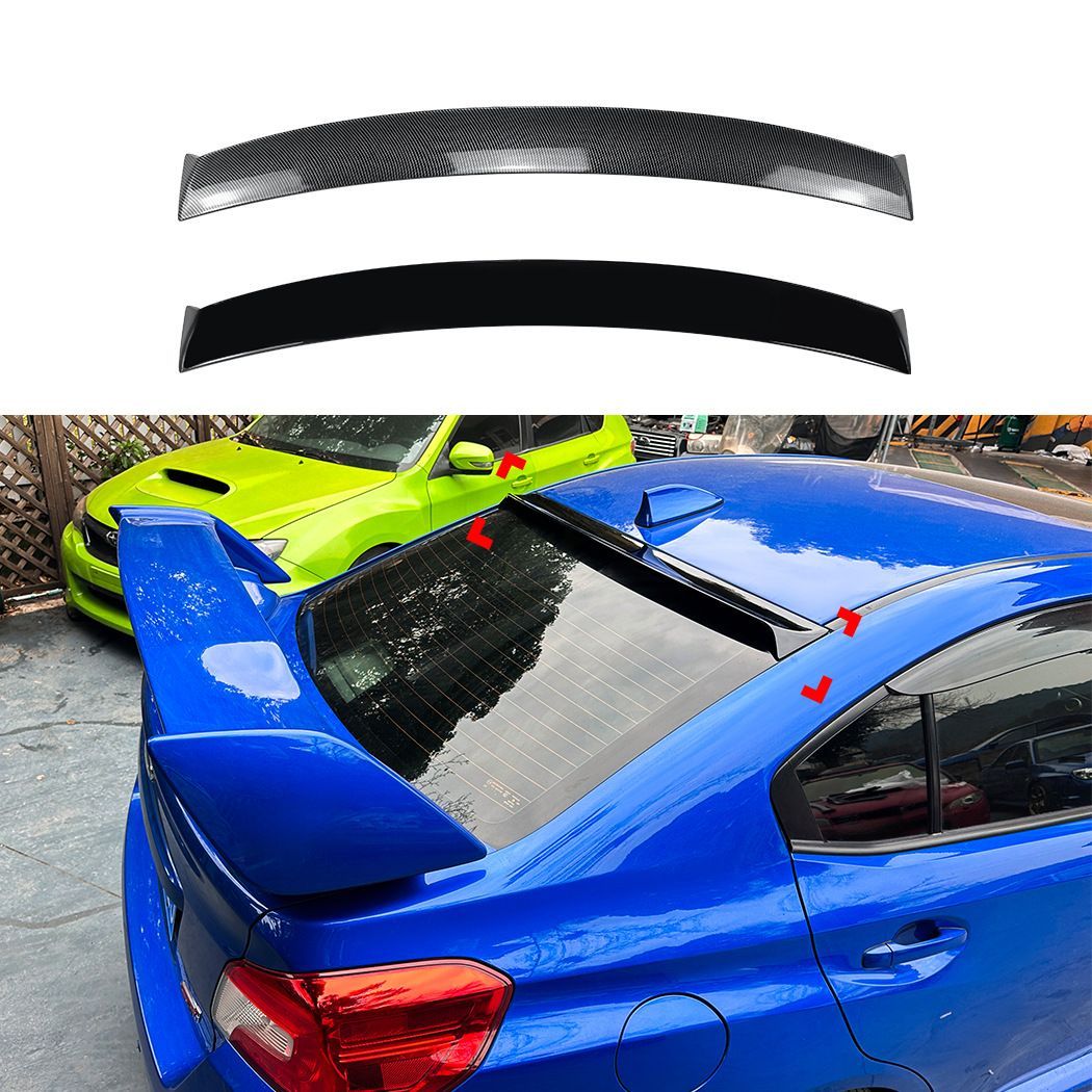 スバル Subaru WRX STI VA 2015～2021年式対応 リアウイングスポイラー ABS ピアノブラック カーボン調 外装アクセント