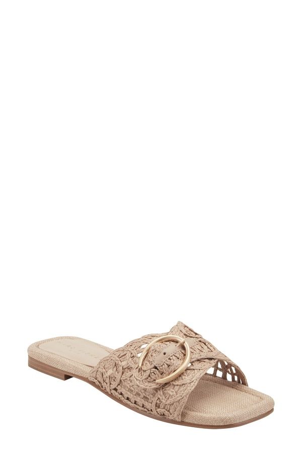 マーク・フィッシャー レディース シューズ サンダル Marc Fisher LTD Nacole Slide Sandal Tan タン