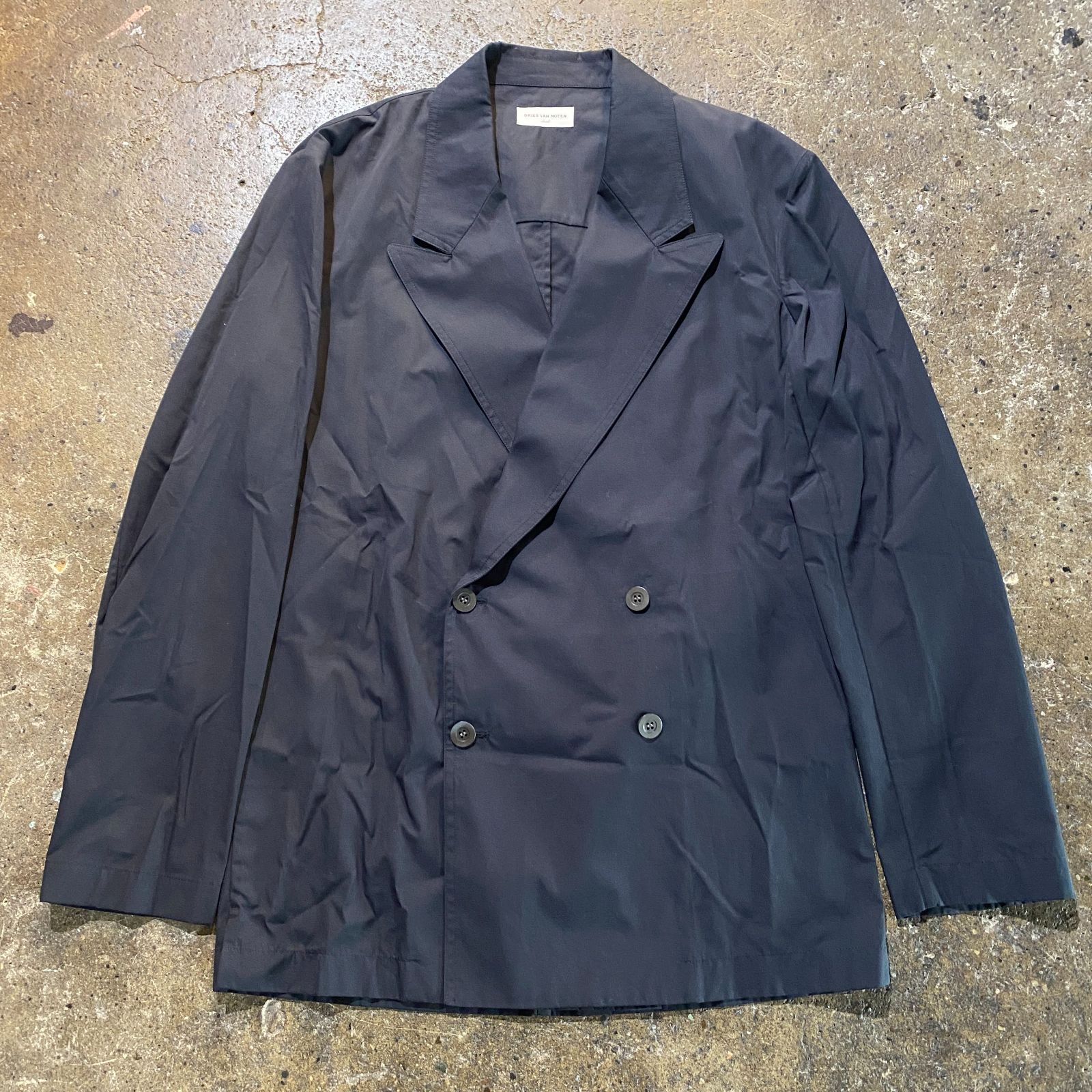 DRIES VAN NOTEN ダブルブレスト コットンジャケット S ドリスヴァン