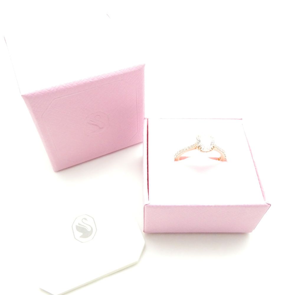 美品 SWAROVSKI スワロフスキー Stilla 指輪 55(13～14号) ピンク