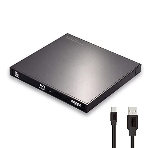 ロジテックダイレクト ブルーレイドライブ 外付け USB-A/USB-C Type-C (TM) ケーブル付属 ポータブル M-DISC 国内メーカー 4K UHD BD対応 ソフト無し LBD-LPWAWU3CNDB★m 164cc1f5