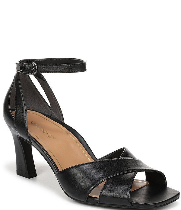 バイオニック レディース シューズ サンダル レザー Vionicharmaine Leather Dressandals Black ブラック