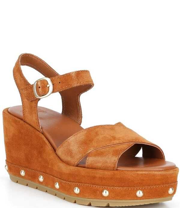 ソレル レディース シューズ サンダル プラットフォーム スエード アンクル Sorel Sunpeak Suede RVT Ankle Wrap Studded Wedge Platform San