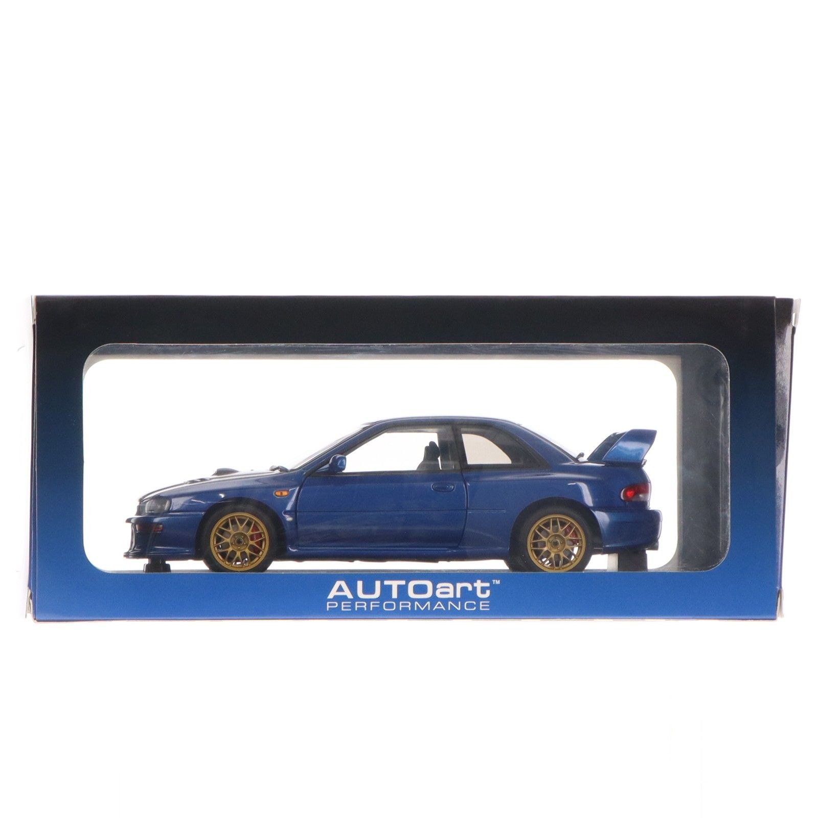 PERFORMANCE 1/18 スバル インプレッサ 22B STi バージョン(ブルー×カーボンブラック・ボンネット) 完成品 ミニカー(78603) AUTOart(オートアート)