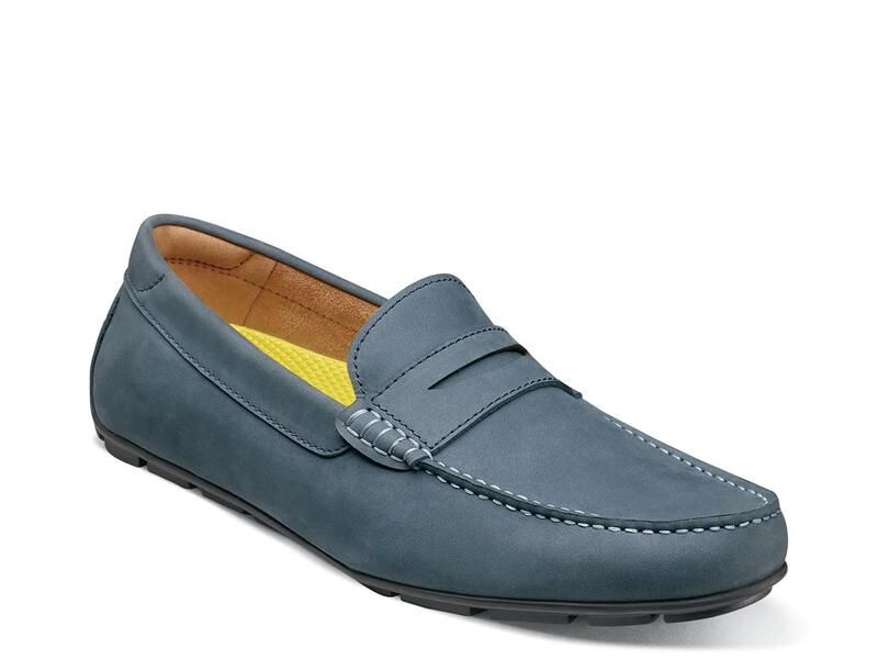 フローシャイム メンズ シューズ スリッポン・ローファー FlorsheimMotor Penny Driving Loafer Blue ブルー