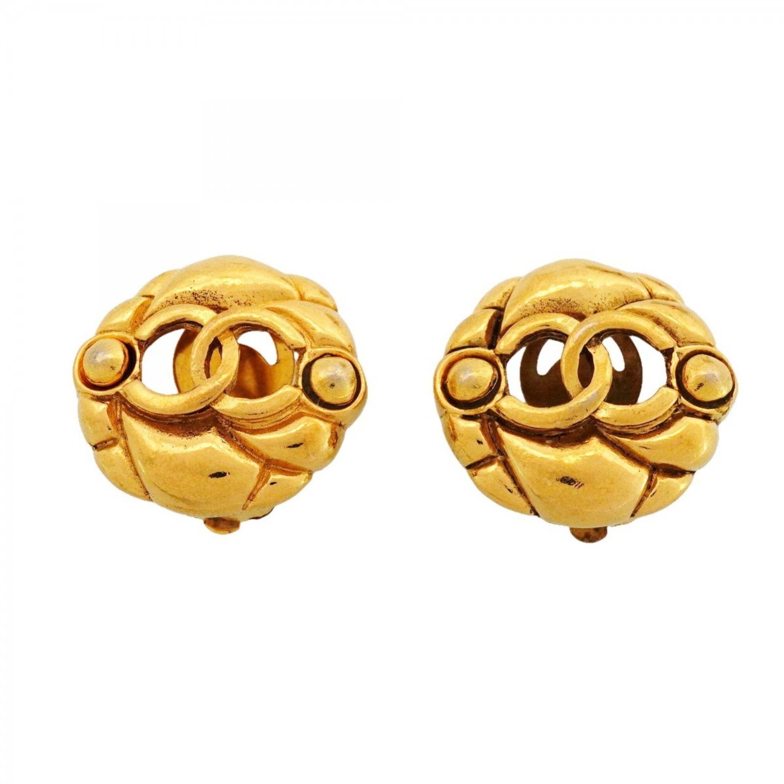 シャネル(Chanel) シャネル イヤリング ココマーク GPメッキ ゴールドレディース