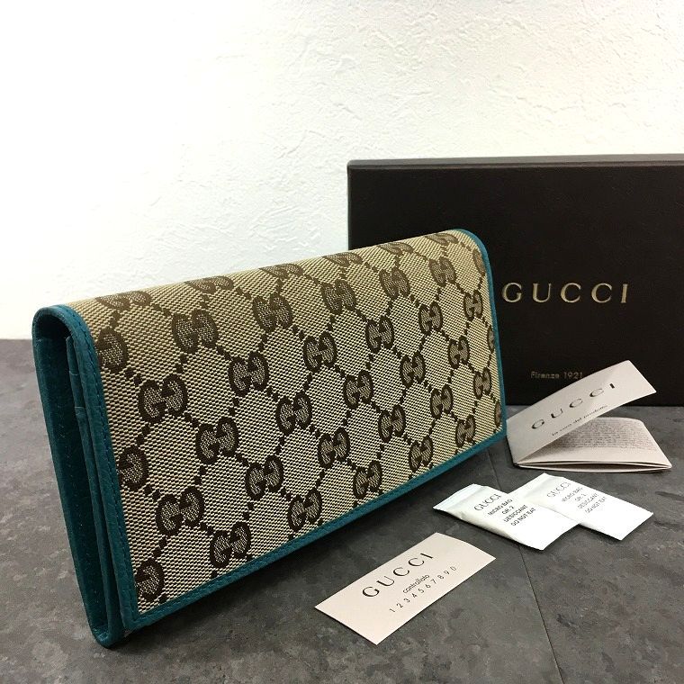 未使用品 GUCCI 長財布 346058 GGキャンバス 箱付き 209