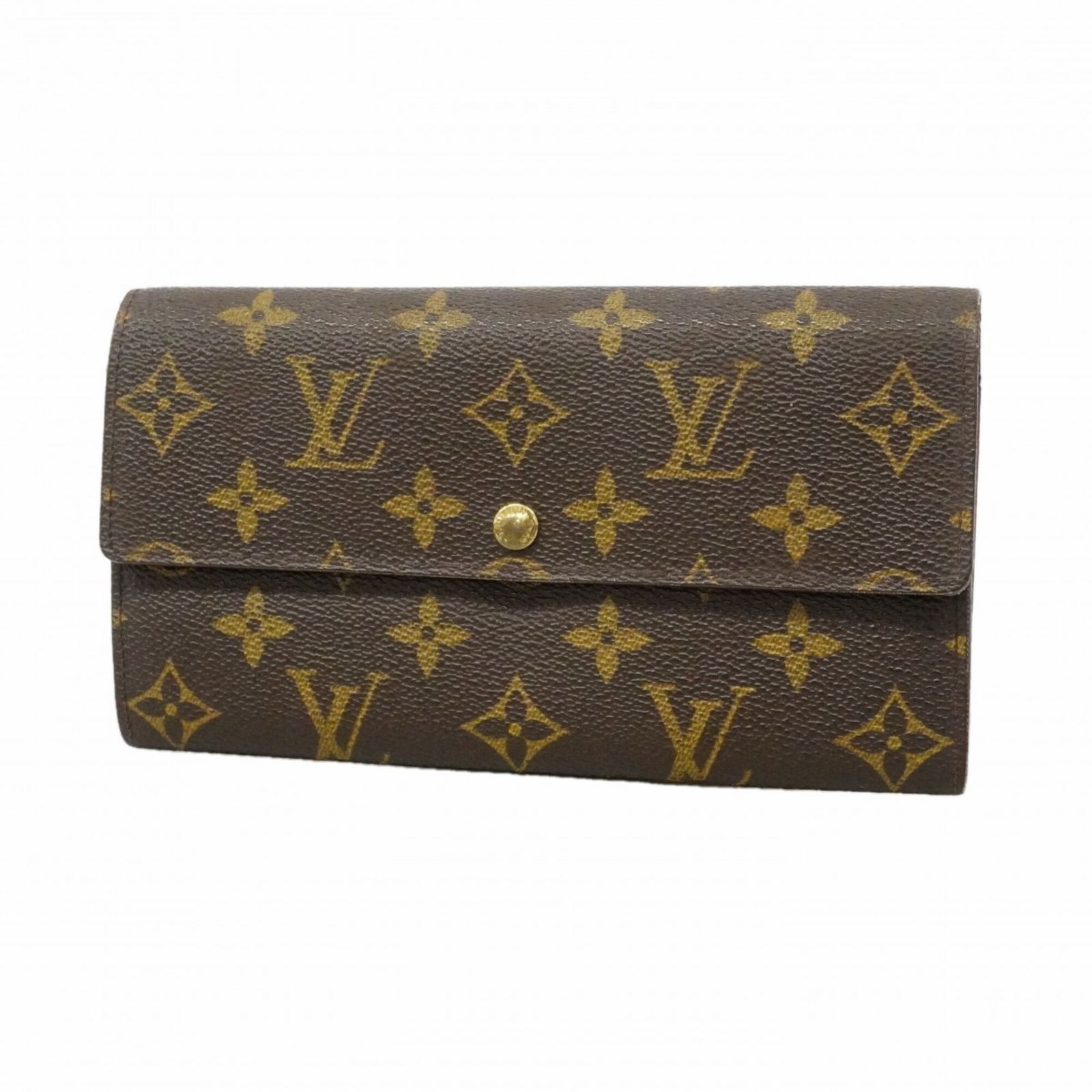 ルイ・ヴィトン(Louis Vuitton) ルイ・ヴィトン 長財布 モノグラム ポシェットポルトモネクレディ M61725 ブラウンレディース