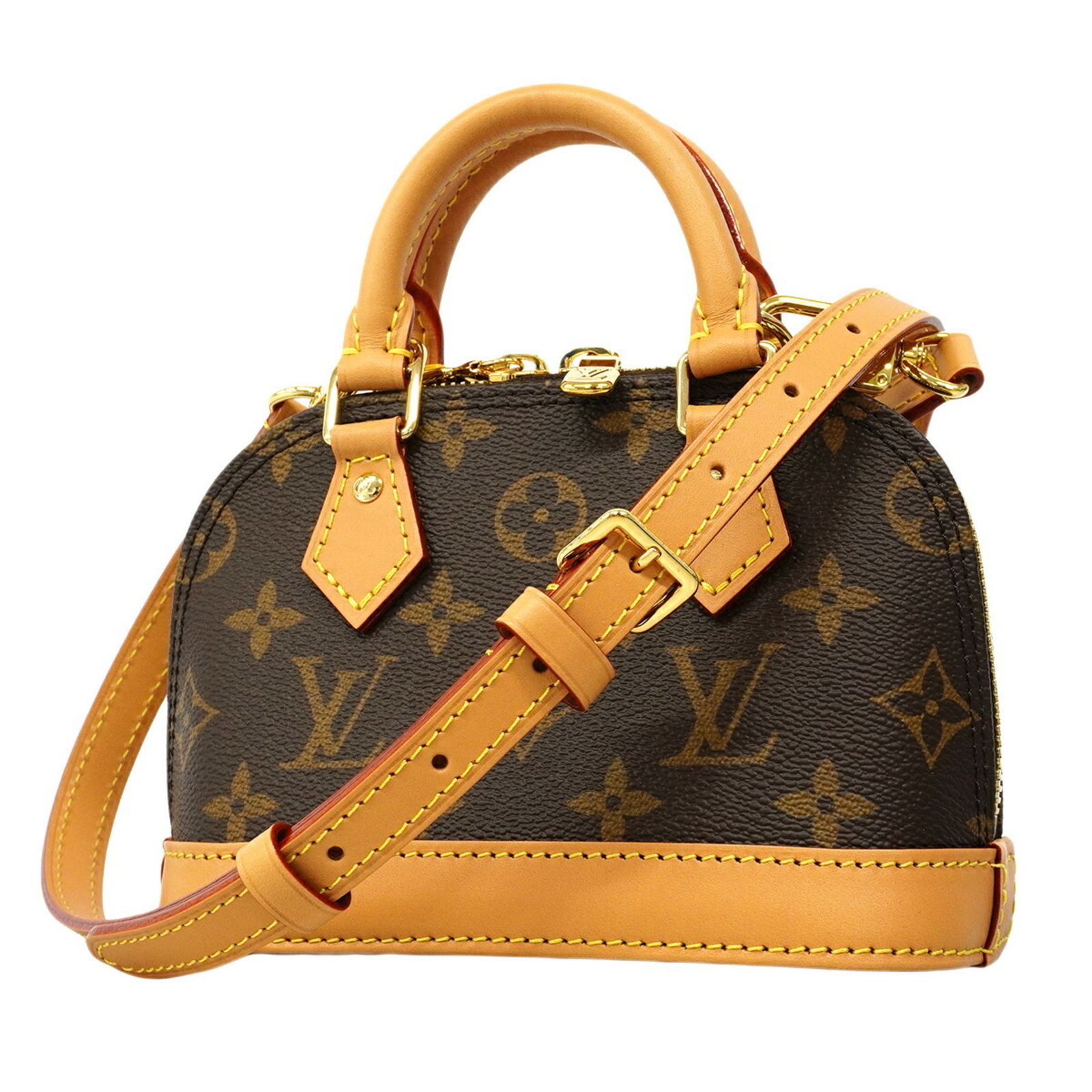 ルイ・ヴィトン(Louis Vuitton) ルイ・ヴィトン ハンドバッグ モノグラム ナノアルマ M82717 ブラウン 2wayバッグレディース