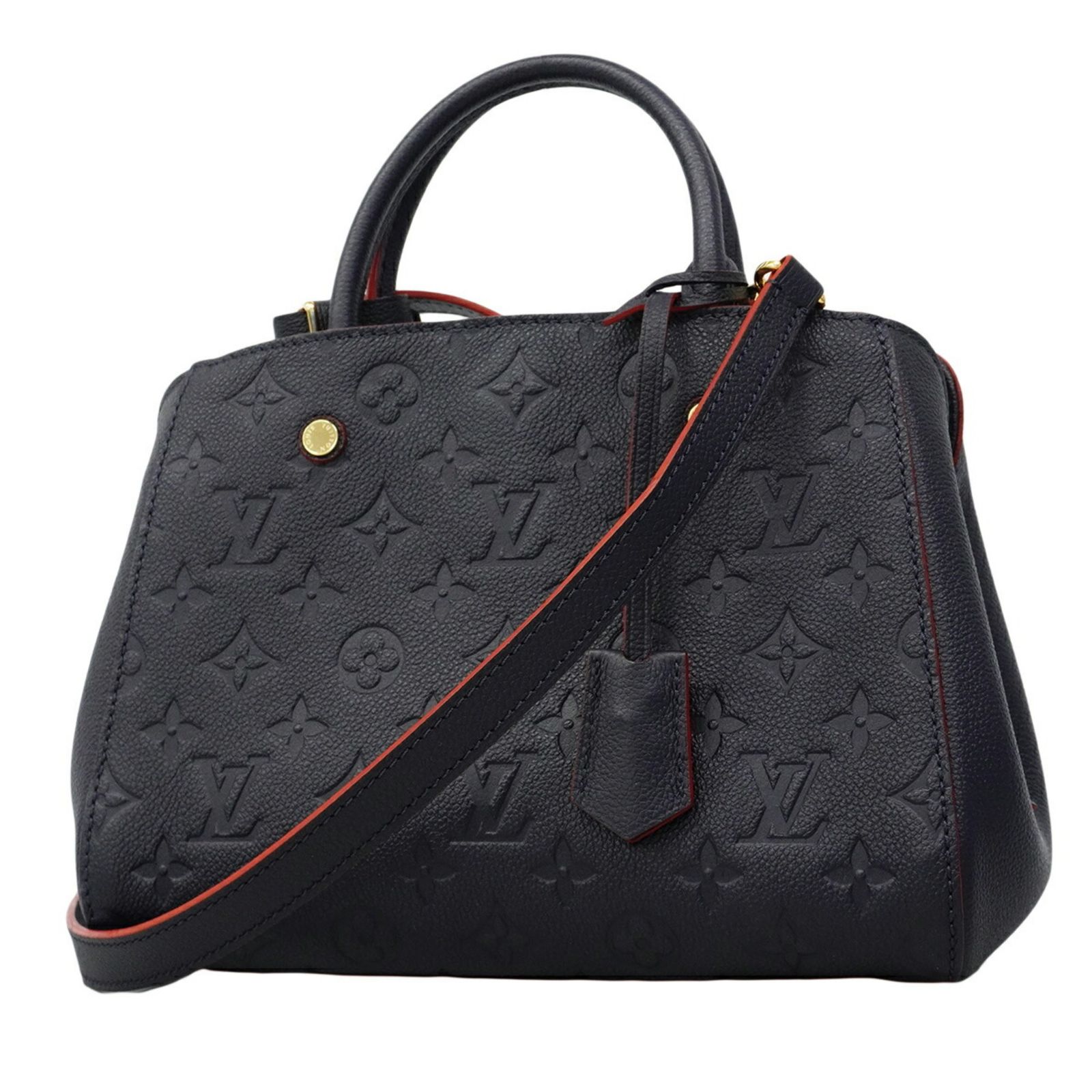 ルイ・ヴィトン(Louis Vuitton) ルイ・ヴィトン ハンドバッグ モノグラム・アンプラント モンテーニュBB M42747 マリーヌルージュ 2wayバッグレディース