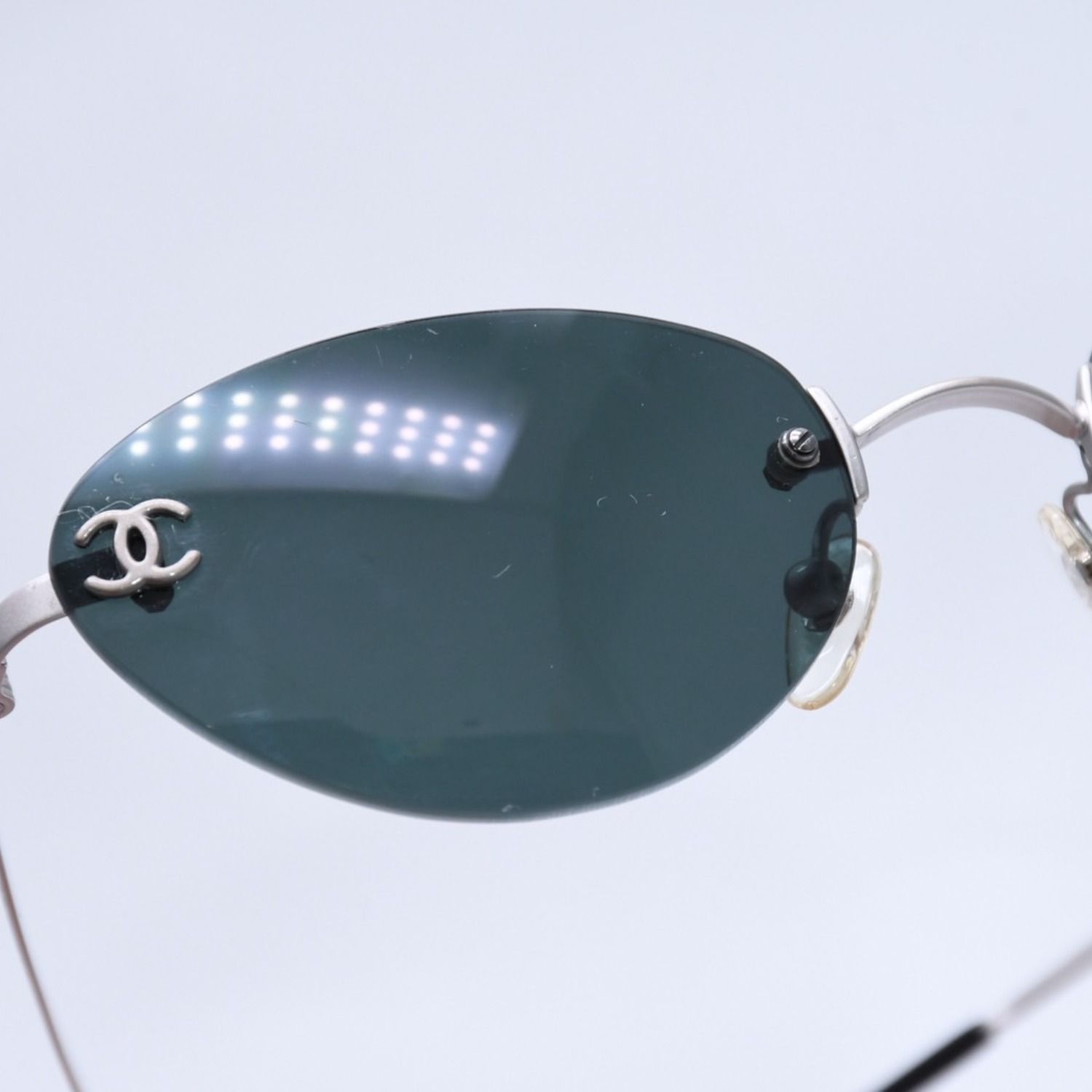 CHANEL シャネル リムレス サングラス アイウェア スクエア ココマーク