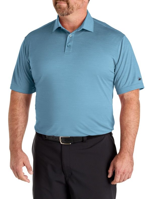 リーボック メンズ トップス ポロシャツ トール Reebok Big Tall Performance Heather Polo Shirt Warped Blue ブルー