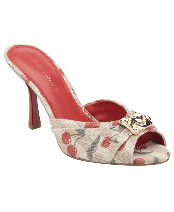 マークフィッシャー レディース シューズ スリッポン・ローファー サンダル Marc Fisher Womens Voni Embellished SlipOn Dressandals Red Che