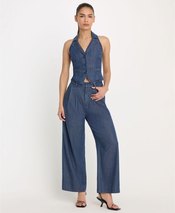 グッドアメリカン レディース ボトムス カジュアルパンツ クロップド デニム Good American Womens Denim HighRise Cropped WideLeg Trousers