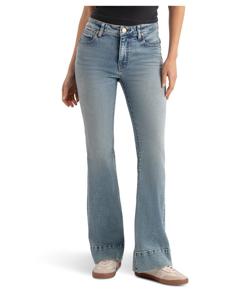 カットフロムザクロス レディース ボトムス デニムパンツ KUT from the Kloth Stella HighRise Fab Flare Back Darts with Wide Hem C