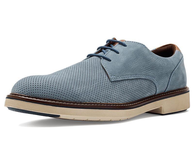 ジョンストンアンドマーフィー メンズ シューズ オックスフォード Johnston Murphy Tyson Perfed Plain Toe Denim Nubuck デニム