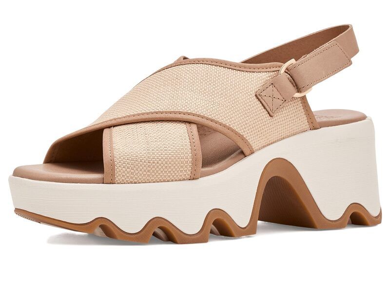 ソレル レディース シューズ ヒール SOREL Kinetic Aura Slingback Txt Honest BeigeGu ベージュ