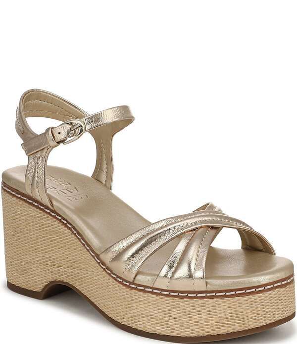 ナチュライザー レディース シューズ サンダル プラットフォーム アンクル レザー Naturalizer Dovie Leather Ankle Wrap Sandal Platform Raffi